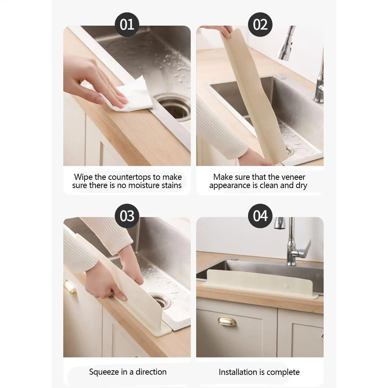 Silicone Sink Splash Guard – Kitchen & Bathroom Water Barrier Sink Splash Guard Zpaxo