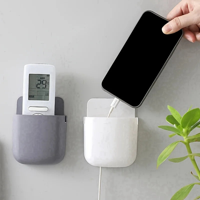 Wall-mounted Remote Control Storage Box Plastic Hanging Holder Pens