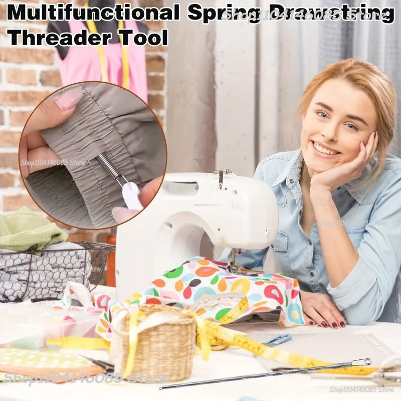 Drawstring Fastener Bendable Spring Drawstring Waist Clip The Drawstring with The Clasp Multi-functional DIY Sewing Tools Zpaxo