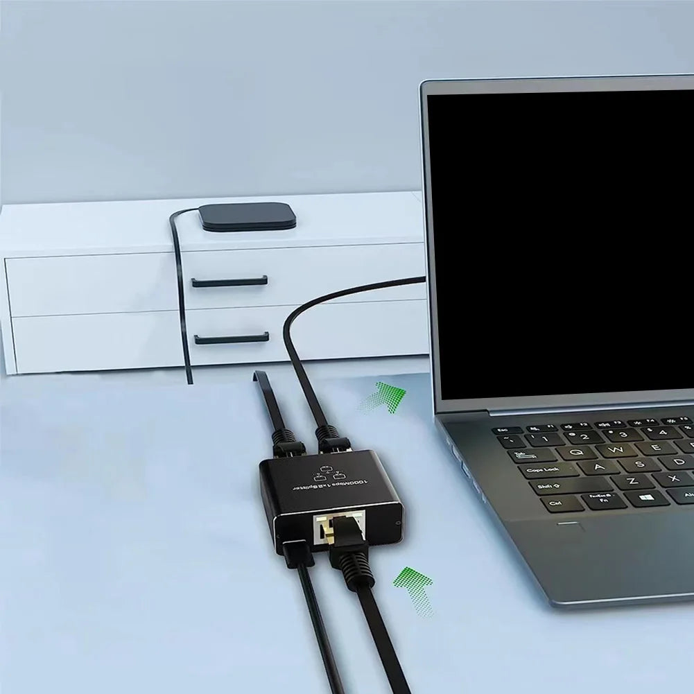 Ethernet Splitter 1 2 1000Mbps Internet Cable Gigabit RJ45 LAN