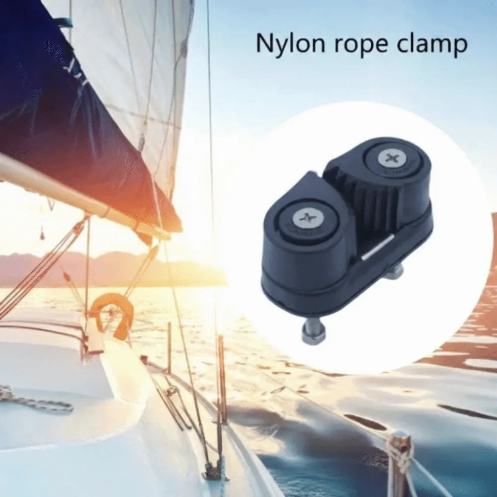 Double Nylon Ball Rope Clamp Guide Ring Flared Leading Ring Boat Accessories Lightweight Ball Bearing Cam Cleats Zpaxo