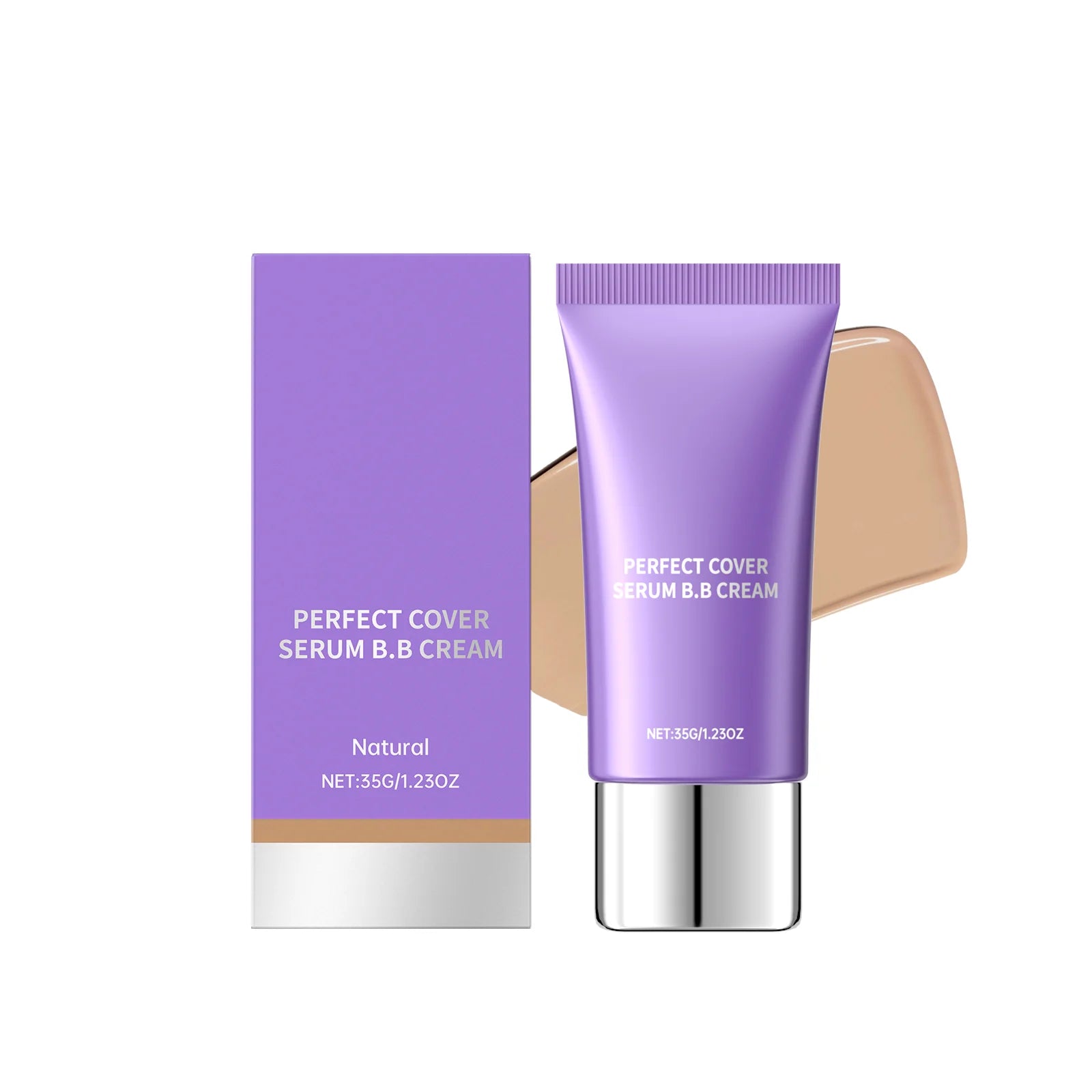 BB Cream Foundation Perfect Cover Concealer Waterproof Hyaluronic Acid Color Correcting CC Cream Brightening Base Makeup Primer Zpaxo Natural