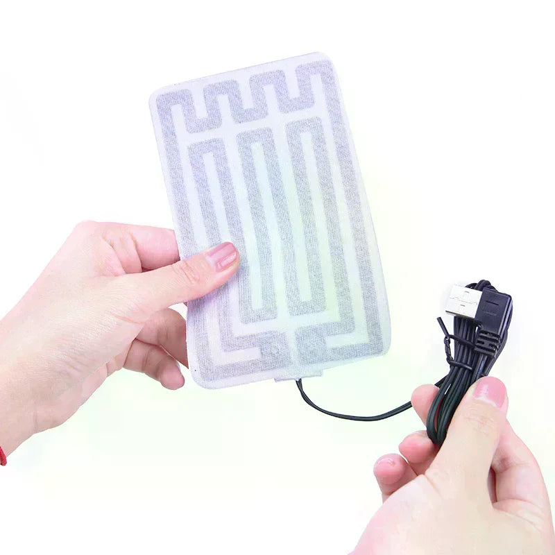 Insole USB Heating Film Electric Heat Mat Pad Hand Warmer Heated Zpaxo