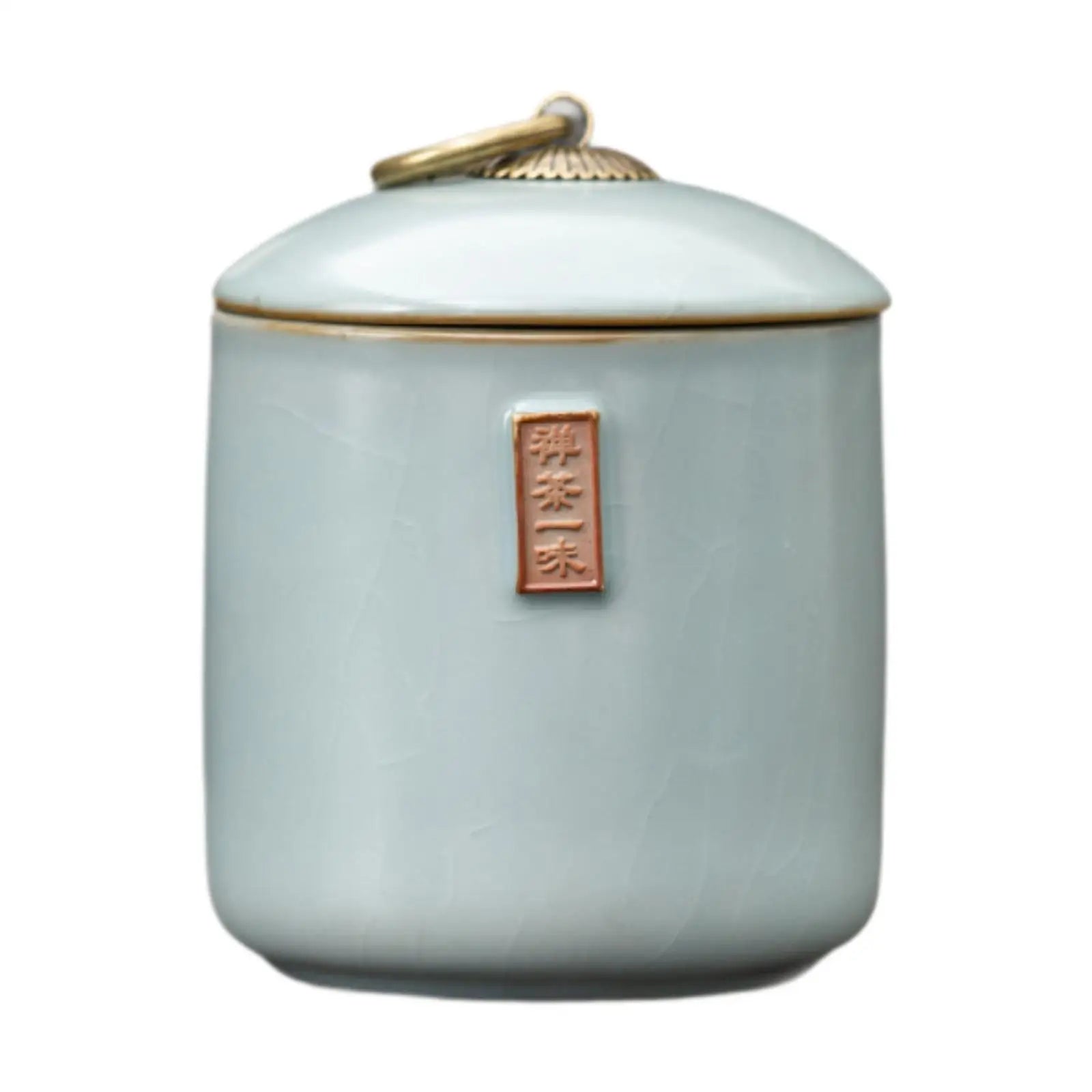 Ceramic Airtight Tea Canister – Dry Food & Coffee Storage Jar Ceramic Storage Canister Zpaxo White