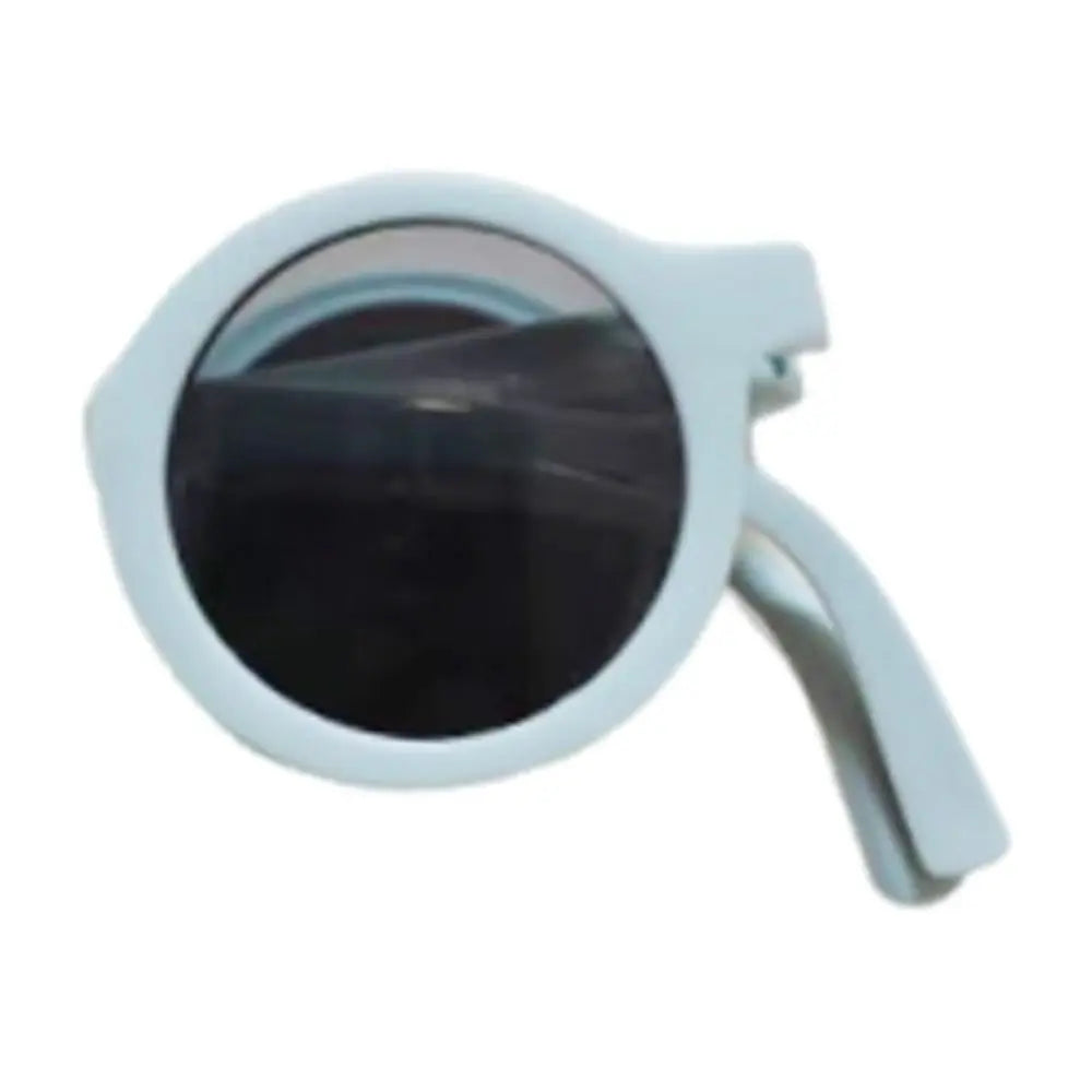 Candy Colored Children's Sunglasses Foldable Design Macaron Colored Macaron Colored Glasses Round Frame Sun Protection Zpaxo