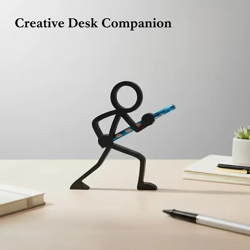 4 Styles 3D Printed Stick-Figure Pen Holders, Desktop Ornaments, Gift for Students/Christmas Zpaxo