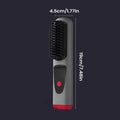 Cordless Ceramic Hair Straightener Brush – 4 Levels & LED Hair Straightener Brush Zpaxo China Mainland Gray