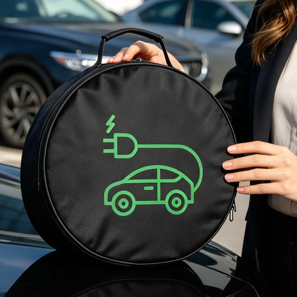 EV Charging Cable Storage Bag – Waterproof Oxford Organizer EV Cable Organizer Bag Zpaxo