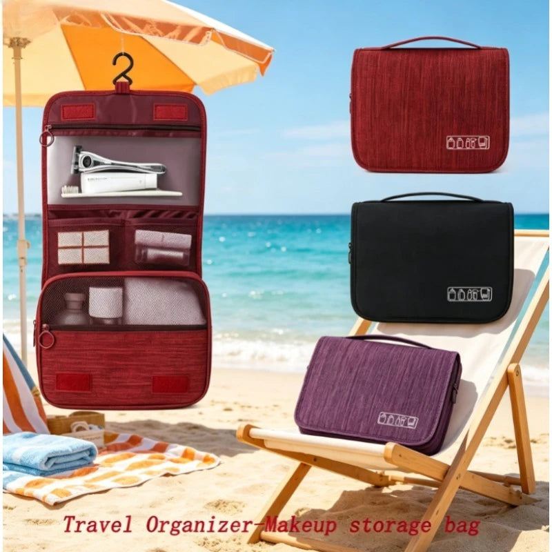 Waterproof Hanging Toiletry Bag Travel Cosmetic Organizer Separate