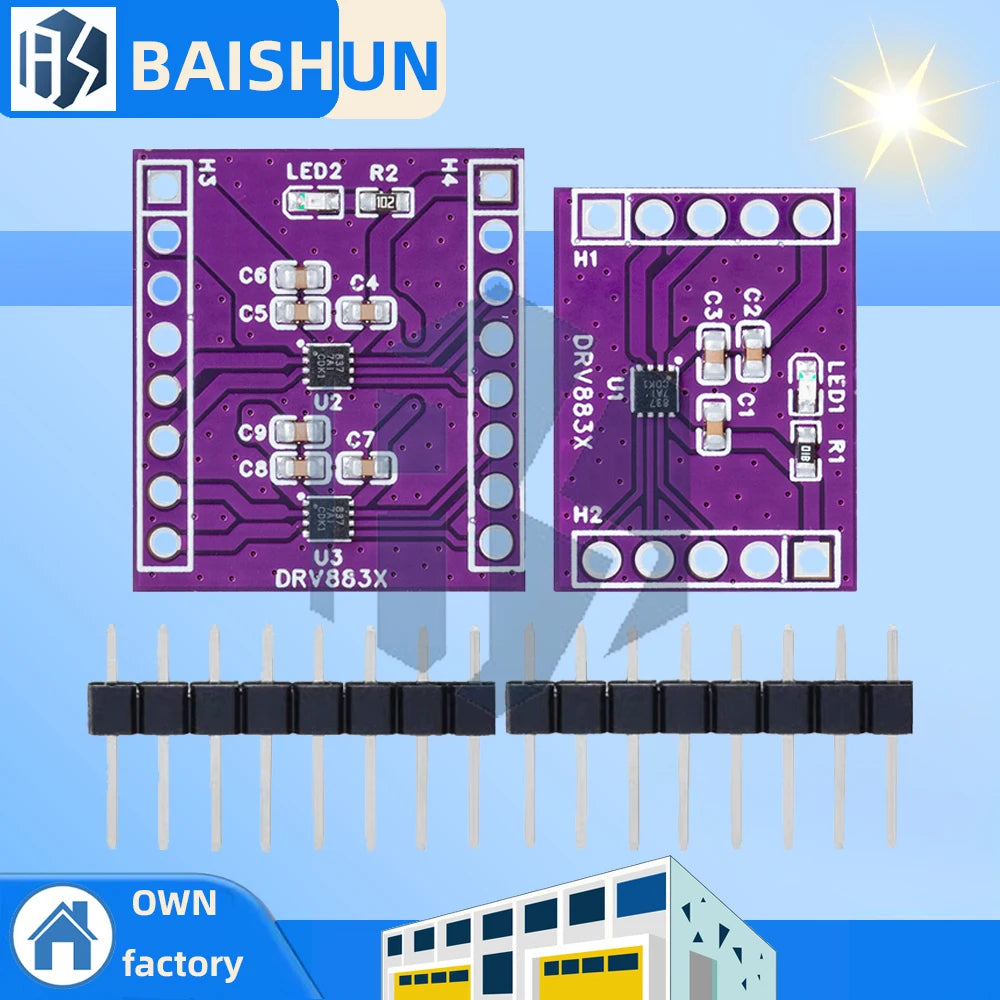 DRV8837 1 Channel and 2 Channels DC H-Bridge Motor Driver Module 1.8A Stepper Motor Driver Board Zpaxo