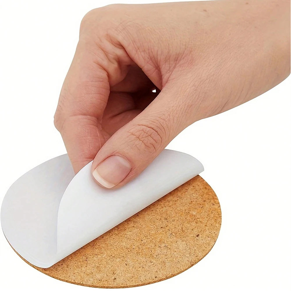 10/20/50Pcs Self-Adhesive Cork Coaster Round Pad for DIY Diamond Art Painting Crafts Cork Mat Zpaxo