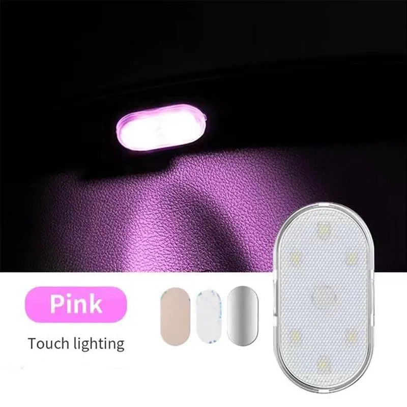 Rechargeable Magnetic Touch Light Hand Car Roof Magnets Ceiling Lamp Zpaxo pink light China Mainland