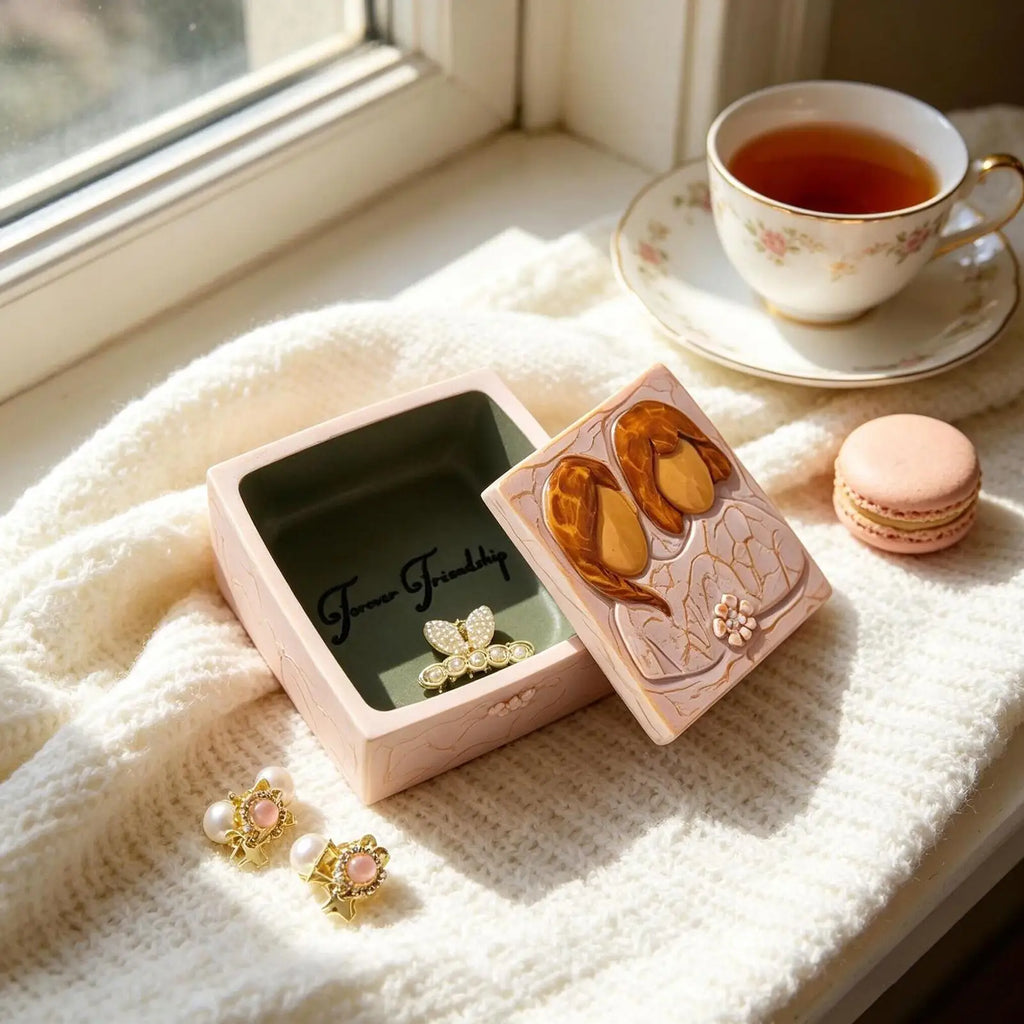 Keepsake Box Love Jewelry Storage Resin Souvenir Organizer Wives