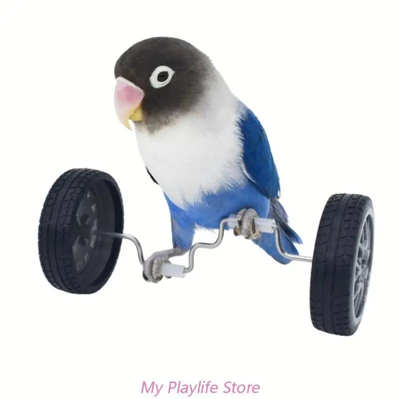 Parrot Training Balancing Bike Toy Interactive Row Roller Bird Cage Toy Cockatiels Training Birds Cage Sports Supplies Zpaxo