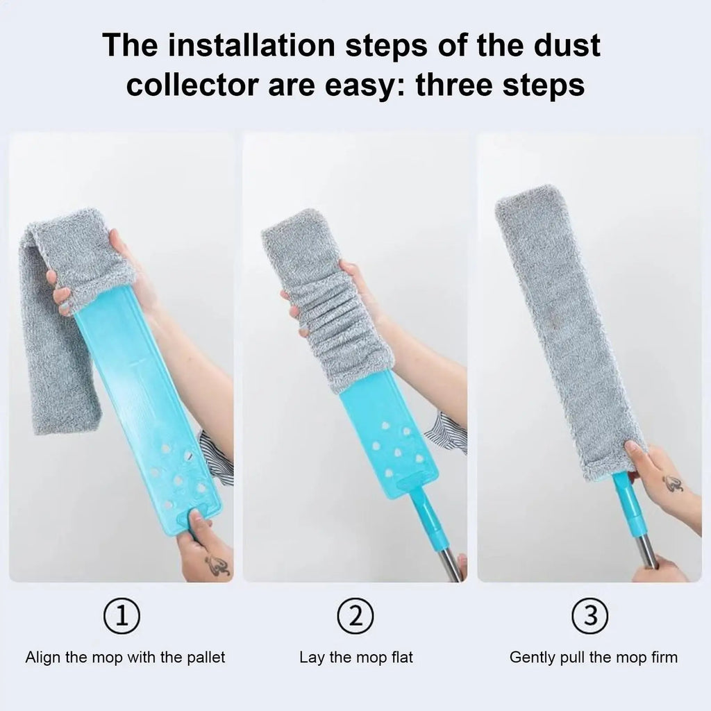 Extendable Duster Under Appliances Long Handle Dusting Wand Reusable