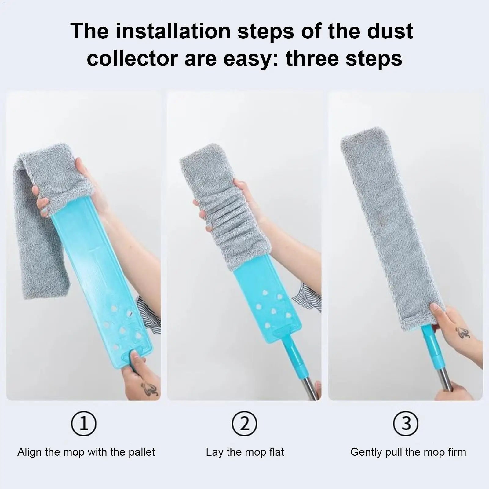 Extendable Duster Under Appliances Long Handle Dusting Wand Reusable