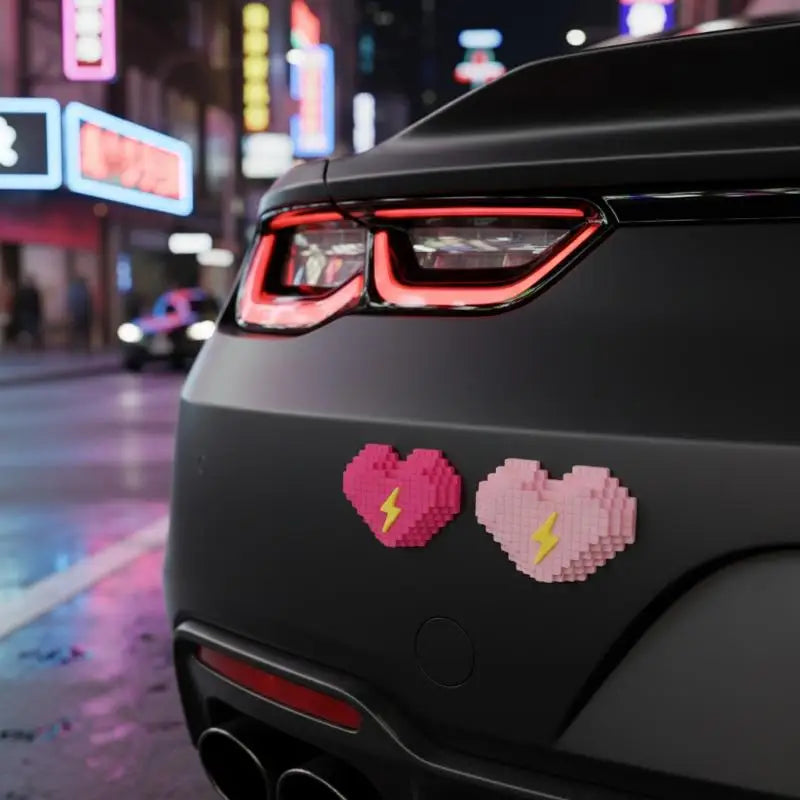 Heart Car Door Protection Sticker – PVC Anti-Scratch Guard