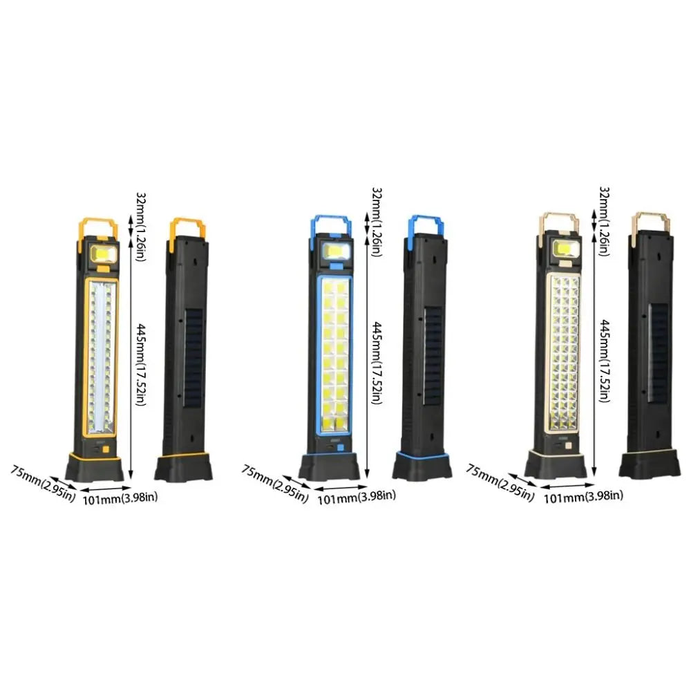 Multi-function Solar-powered Lamp Magnetic Base USB Rechargeable Zpaxo