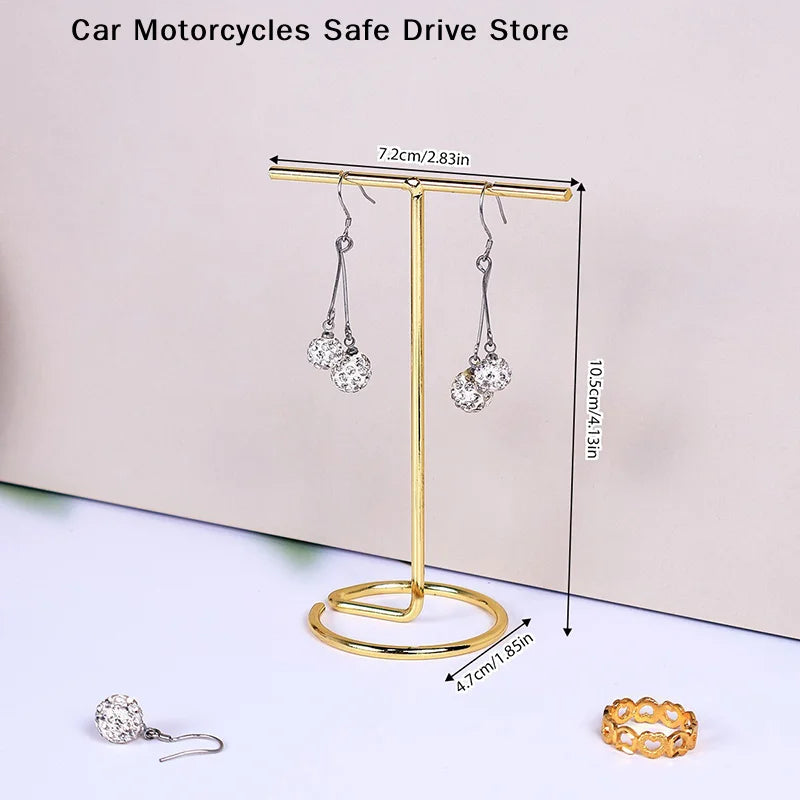 Metal Jewelry Bracelet Storage Display Chain Watch T-bar Rack