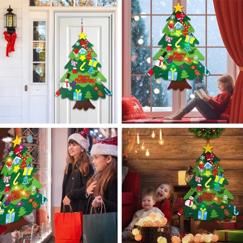 Felt Christmas Tree Kids 3 2ft My First Toddlers 34 Ornaments Wall