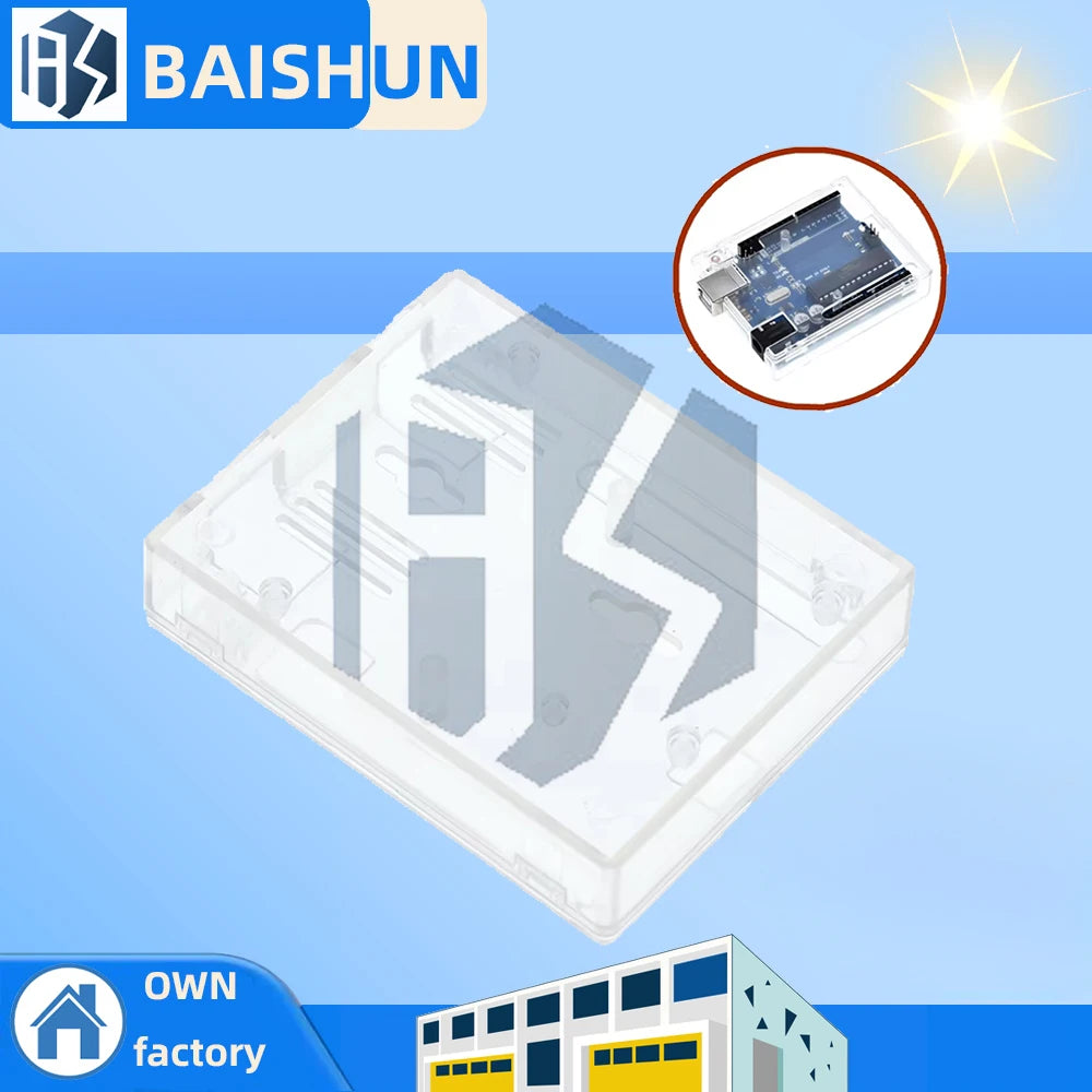 High-quality Transparent Case Arduino UNO R3 Protective Shell Zpaxo Default Title