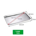 Stainless Steel Barbecue Noodle Storage Serving Trays Rectangle