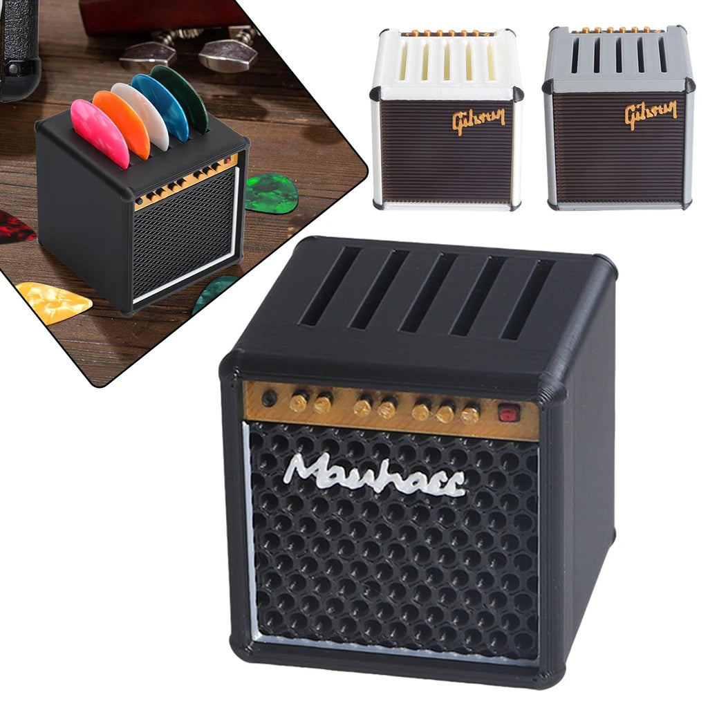 Guitar Pick Holder Box – Mini Amp Speaker Design Storage Case
