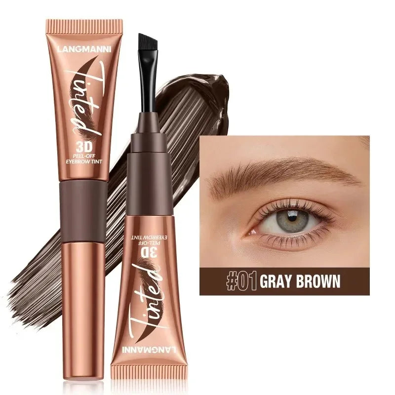 3 Colors Semi-permanent Tattoo Peel Off Eyebrow Dye Cream Waterproof Zpaxo 01