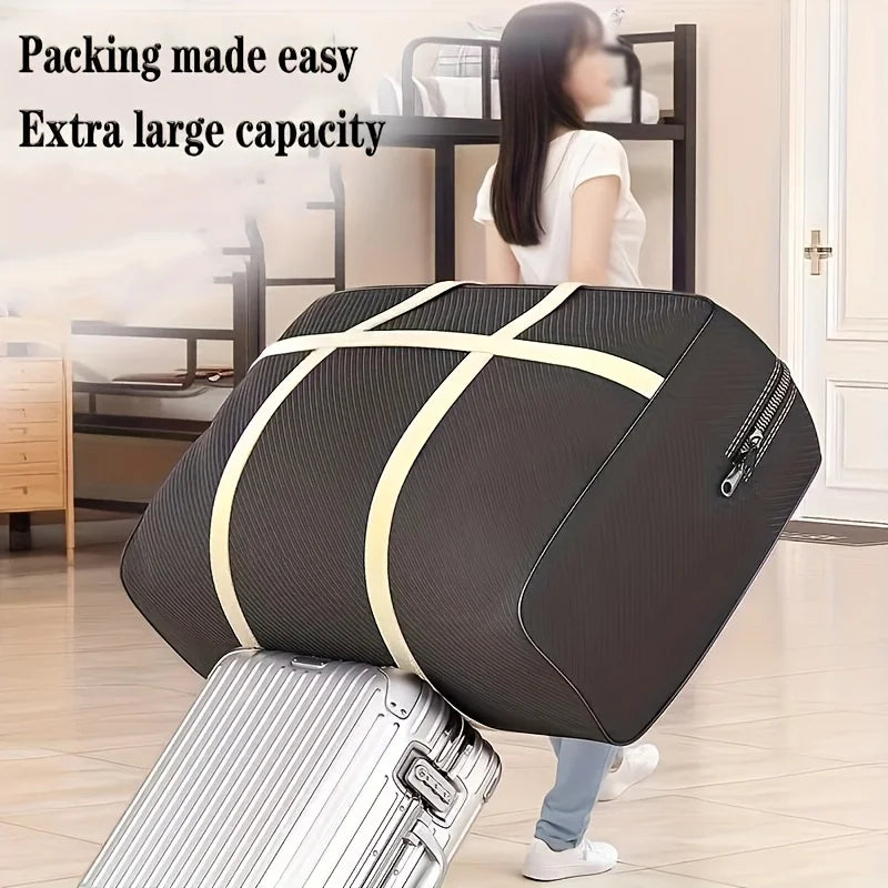 Two Extra-large Durable Storage Bags Double Zippers Reinforced