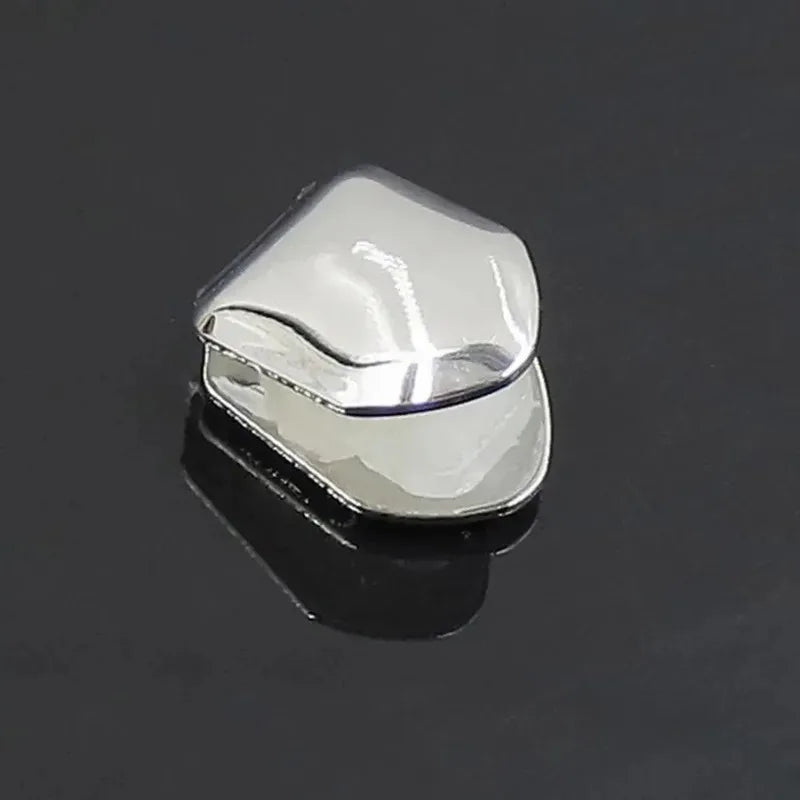 Gold Plated Hip Hop Single Tooth Grillz Caps – 1/5pcs, 3 Colors