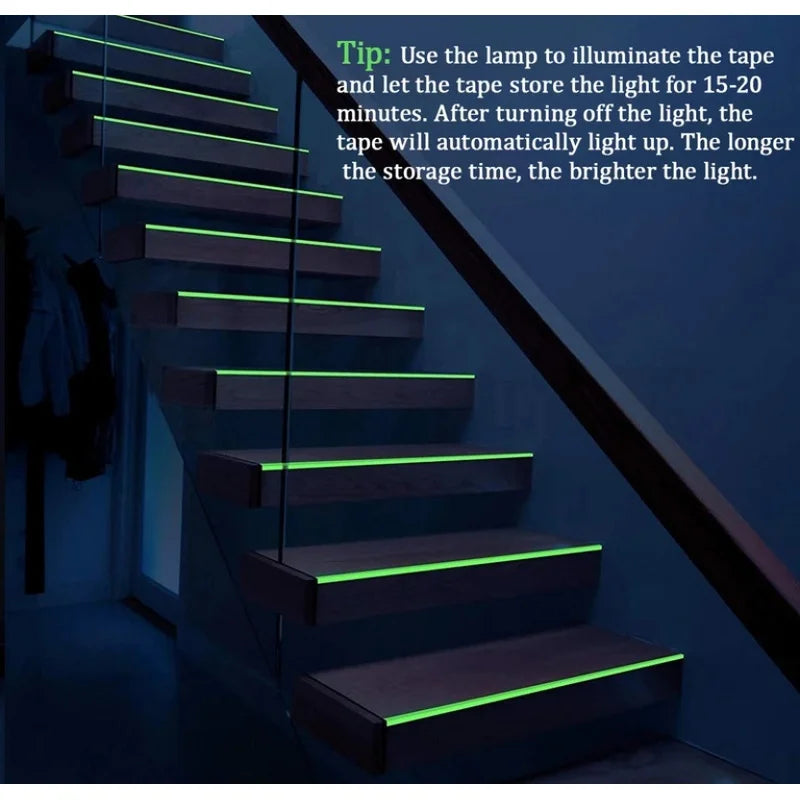 3M Glow Dark Self Adhesive Luminous Tape Waterproof Fluorescent Night