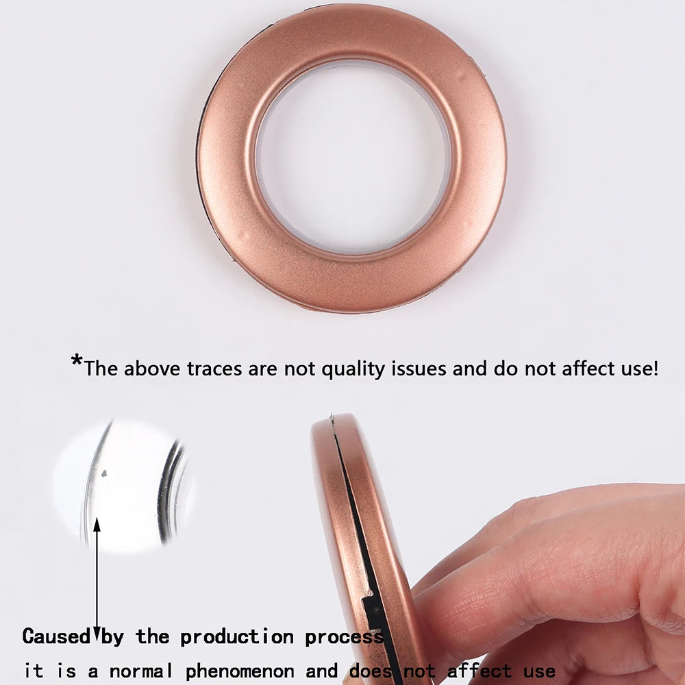 20Pcs Curtain Grommets Curtain Buckle Rings Round Curtain Eyelet Rings Low-Noise Sliding Roman Rings Zpaxo