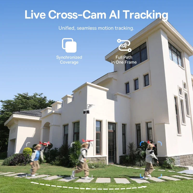 Baseus Security X1 Outdoor Dual Camera Wireless 3K Solar Panel Face