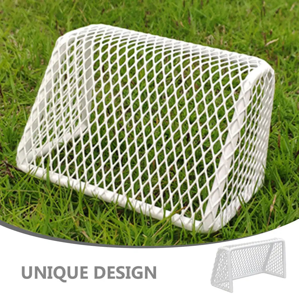 Mini Soccer Goal Aquarium Decor Stainless Steel Fish Tank Decoration