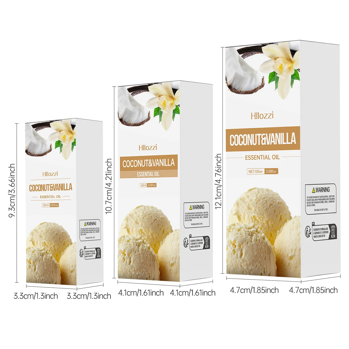 Coconut Vanilla Essential Oil Long-lasting Fragrance Aromatherapy Zpaxo
