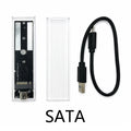 M 2 NVME PCIe NGFF SATA Dual Protocol SSD Case Clear USB C 10Gbps