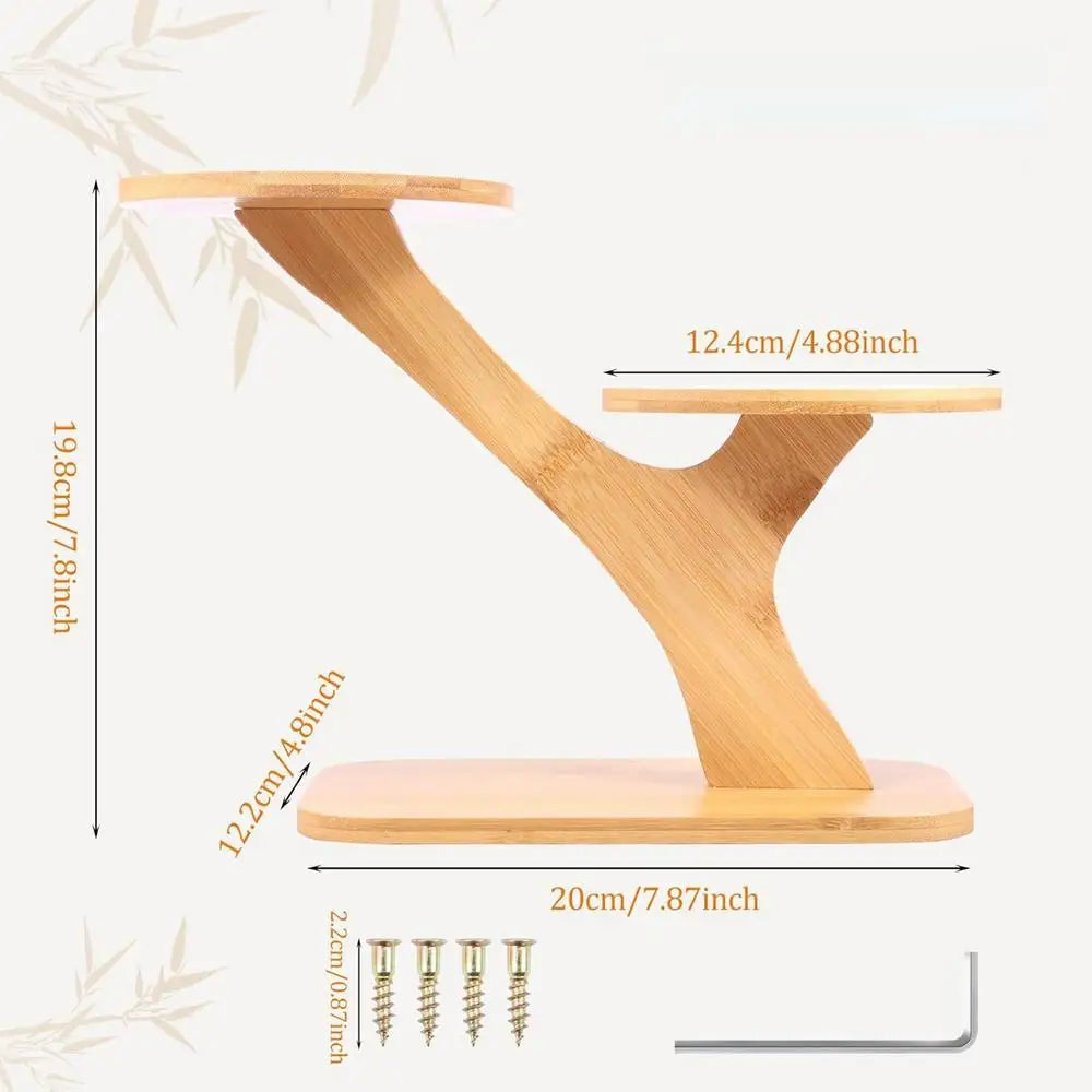Small Plant Stand Wooden Multi-tier Storage Display Aesthetic Holders
