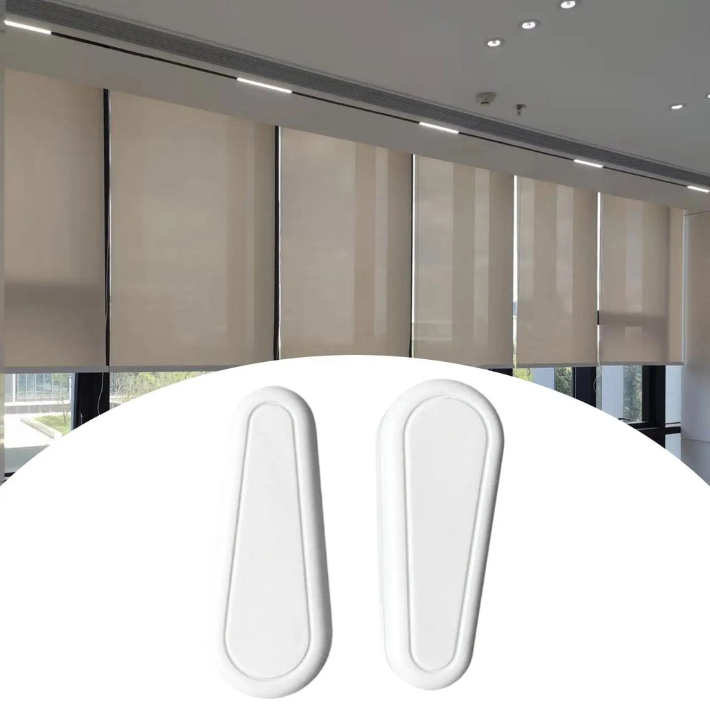 2x Curtain Bead Chain Counterweight Handle Length 9cm Repair Parts Rolling Rope Handle Smooth Surface White Simple Assembly Zpaxo