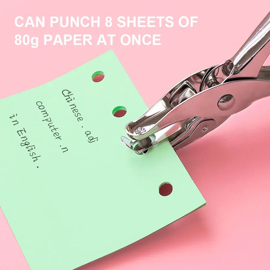 Single Hole Puncher Capacity Diameter Hand Paper Cutter Scrapbooking