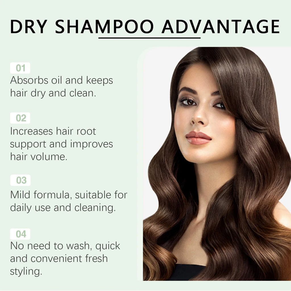 Refreshing Hair Dry Shampoo Cleaning Grease Sweat Strengthening Roots Zpaxo
