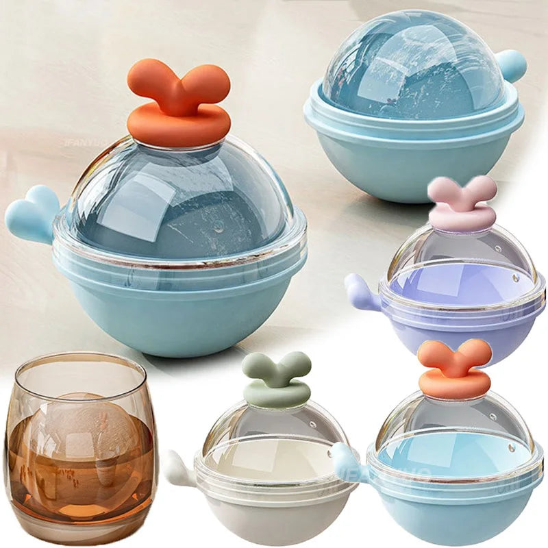 Silicone Ice Ball Mold Cute Light Bulb Molds Round Shape Cube Tray Zpaxo