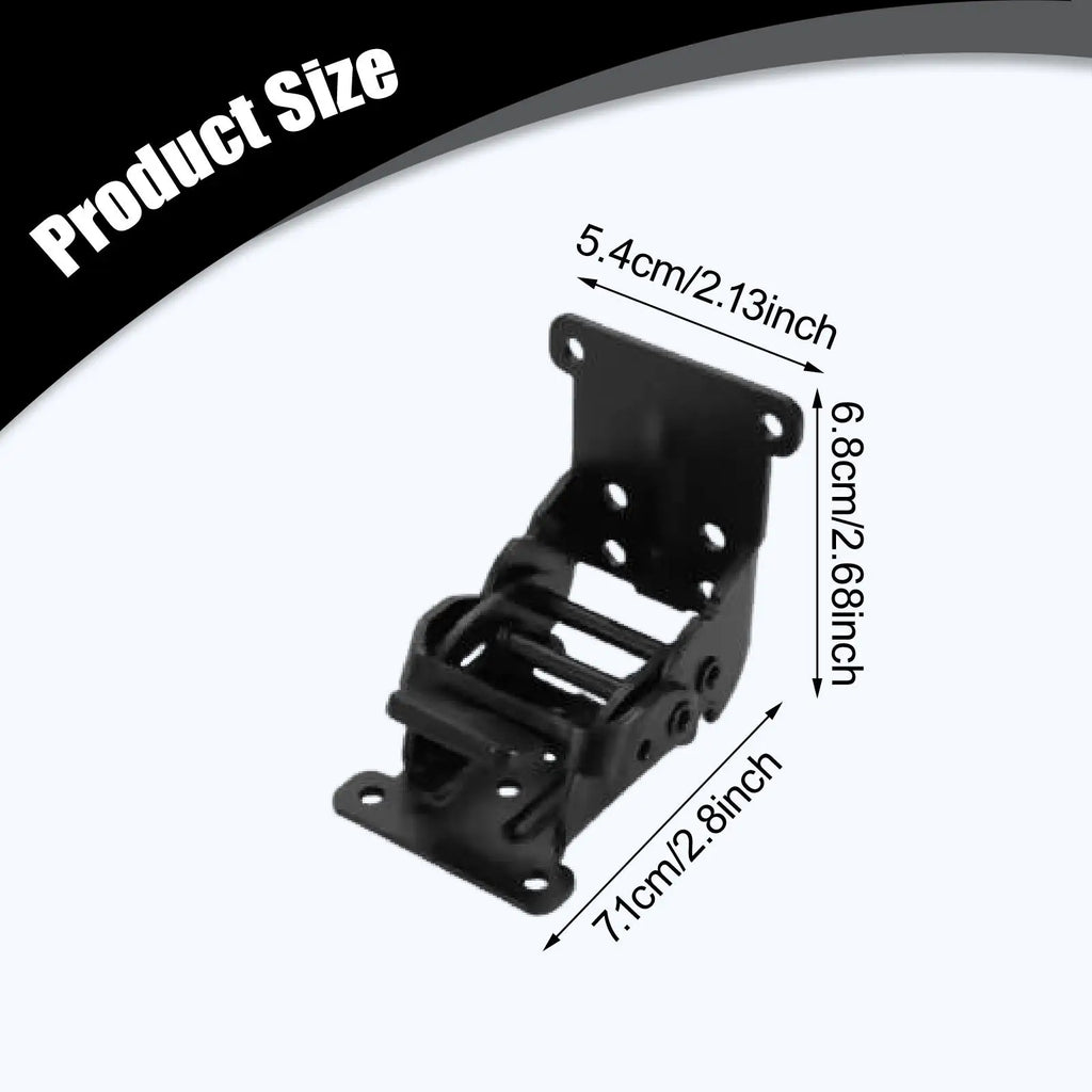 2x Folding Brackets,Versatile Self Lock Hinges with Screw Lock Extension Support for Kitchen Shelves Laundry Room Garage Bedroom Zpaxo