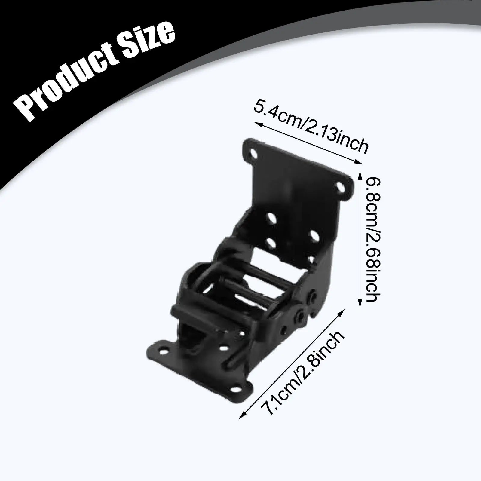 2x Folding Brackets,Versatile Self Lock Hinges with Screw Lock Extension Support for Kitchen Shelves Laundry Room Garage Bedroom Zpaxo