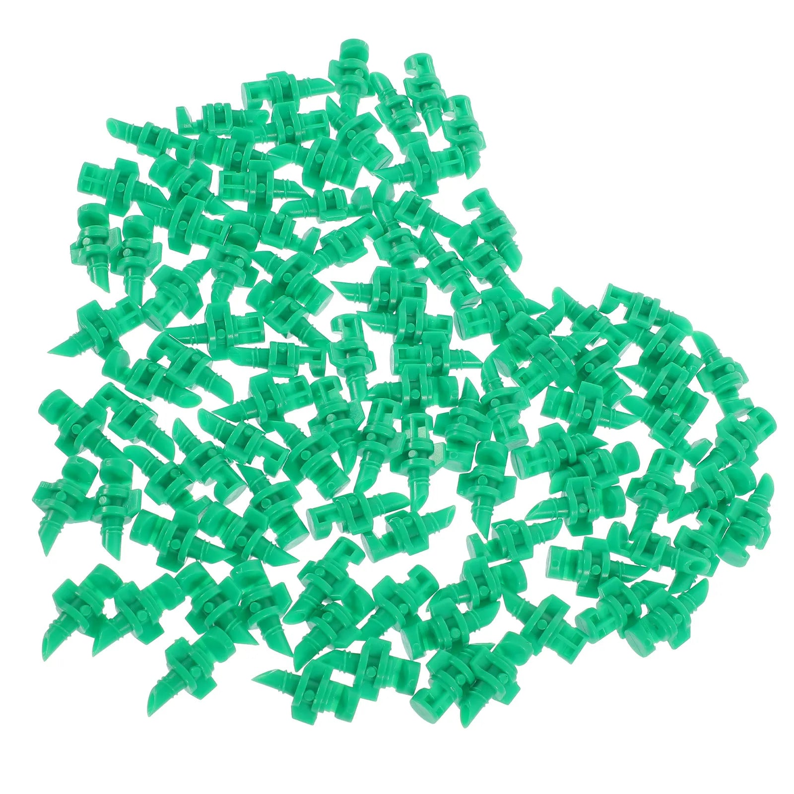 100Pcs Plastic Irrigation Atomizer Spray Nozzle 180 Degree Rotatable Fogging Head for Lawn Garden Park Farm Flower Crop Care Zpaxo