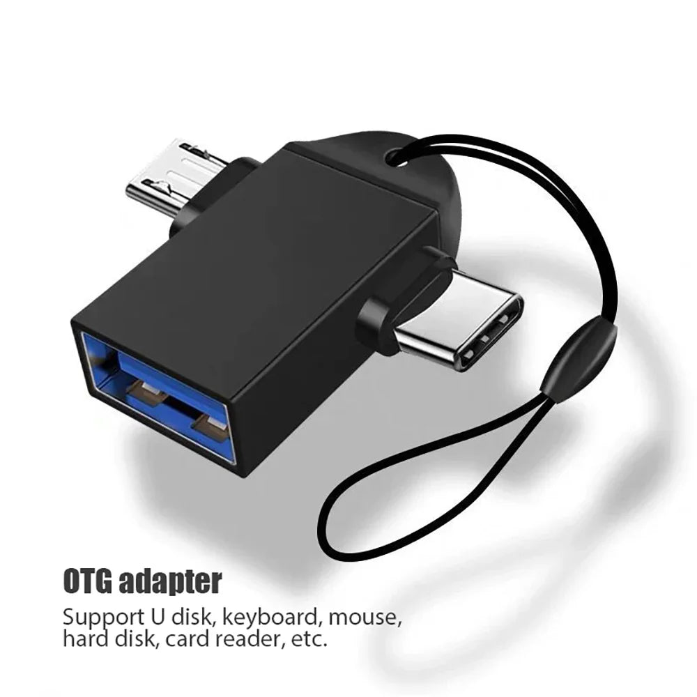 2-in-1 OTG Adapter C Micro USB USB3 0 Female Speed Data Transfer Zpaxo