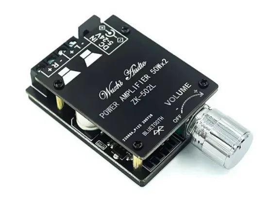 2 Adjust the volume switch ZK-502L 20W30W40W50W mini stereo Bluetooth 5.0 digital amplifier board Zpaxo suit