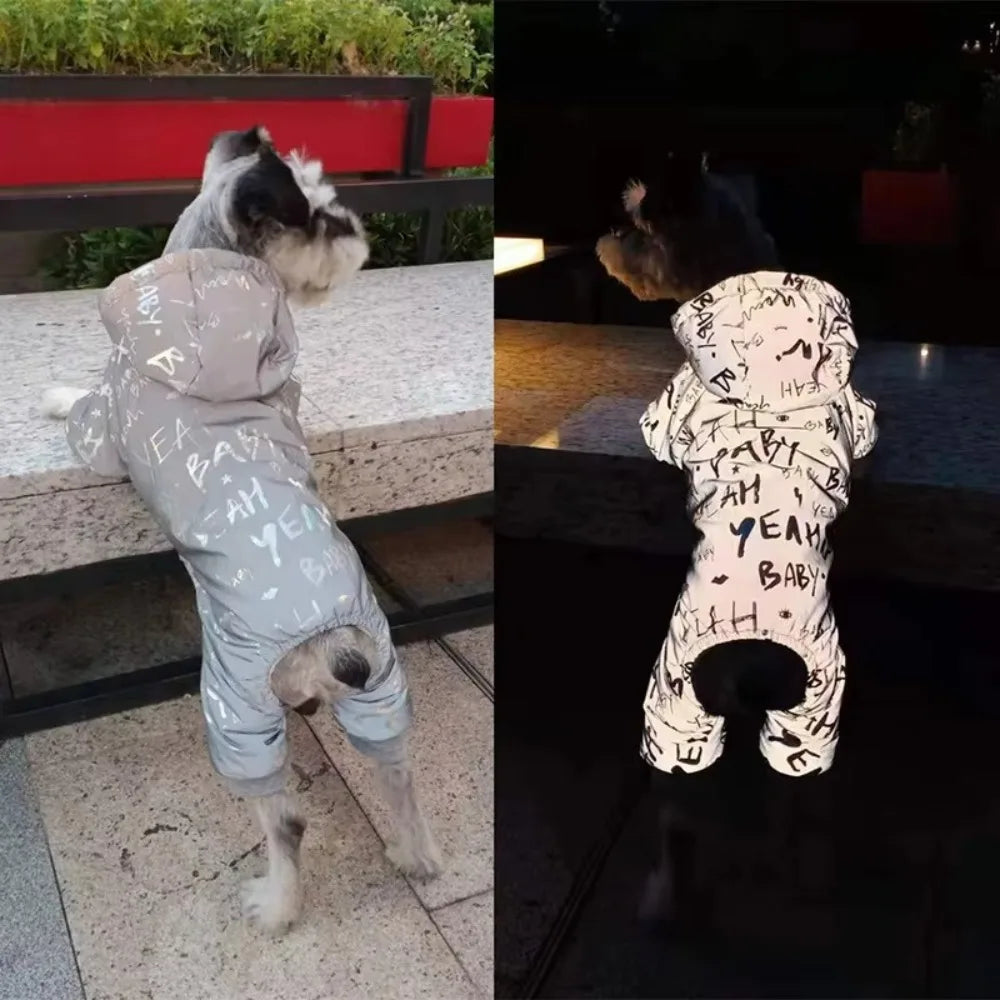 Waterproof Winter Dog Jumpsuit – Fleece Hoodie Coat S–XXL Dog Winter Jacket Zpaxo
