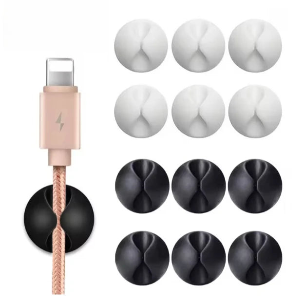 Silicone Cable Organizer Clips – USB Wire Winder Cord Holder Cable Organizer Clips Zpaxo
