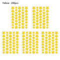 Colorful PE Pimple Patches Cute Star Shaped Cover Sticker Invisible Zpaxo Yellow-200pcs