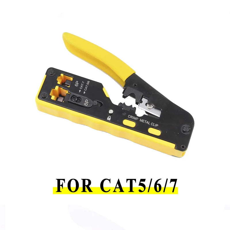 Multifunctional Network Pliers Crimping Tool CAT5 CAT6 CAT7 RJ45 Pass Zpaxo